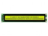 Afişaj LCD STN 40x2 galben-verde LED