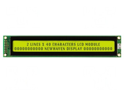 Afişaj LCD STN 40x2 galben-verde LED foto