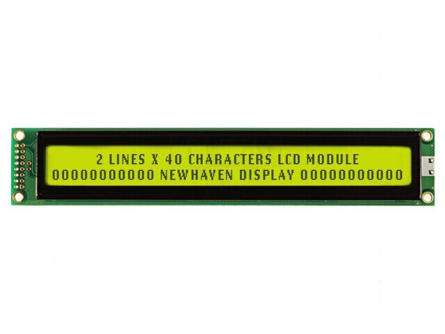 Afişaj LCD STN 40x2 galben-verde LED