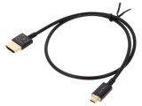 Cablu HDMI Micro HDMI DELOCK 0,5m Negru 36AWG Metalic 84788