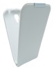 Husa flip TelOne Slim Iron alba pentru Samsung Galaxy S4 i9500/i9505/i9506/i9515 (Value Edition), Cu clapeta, Piele Ecologica