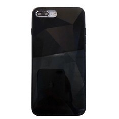 Huse telefon cu textura diamant Iphone 7 Plus ; Iphone 8 Plus , Negru