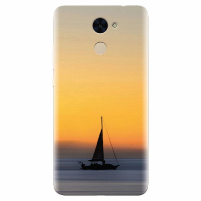 Husa silicon pentru Huawei Nova Lite Plus, Wind Sail Boat Ocean Sunset foto