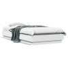 VidaXL Cadru de pat cu lumini LED, alb, 100x200 cm