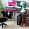 Set Birou PC + Noptiera KL 9.0 Wenge+Rosu