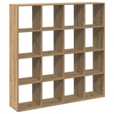 Cumpara ieftin Biblioteca, stejar artizanal, 137,5x29x137,5 cm, lemn prelucrat