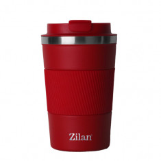 Cana de cafea Zilan ZLN9924 termos, capacitate 510ml, interior din inox, pereti dublii, rosu