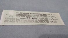 CUPOANE /BON DE TREZORERIE CU REDUCERE 1919 UNGARIA