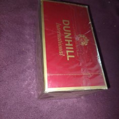 ambalaj vechi reclama,cartus pachete de tigari DUNHILL INTERNATIONAL-LUXURY LEN