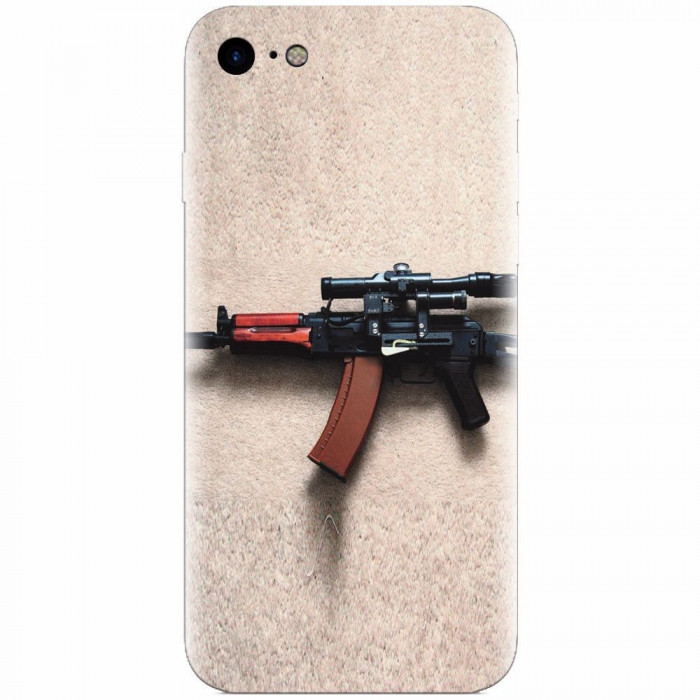 Husa silicon pentru Apple Iphone 6 Plus, AK Kalashnikov Gun Of Military