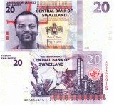 Swaziland 20 Emalangeni 2017 P-37c UNC