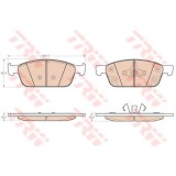 Set placute frana,frana disc FORD FOCUS III Van (2012 - 2016) TRW GDB2009