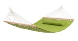 Cumpara ieftin Hamac gradina textil verde lemn maro Selaya 200x140 cm