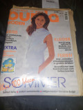 Revista de moda BURDA-originala-luna 7/1995,de colectie,in Germana,supli.Romana