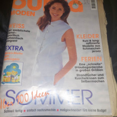 Revista de moda BURDA-originala-luna 7/1995,de colectie,in Germana,supli.Romana