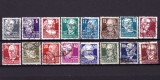 ✅ (S38) Germania 1948-Emisiunile Aliatilor -Zona sovietica - Personalitati &quot; ,serie Mi. 212/227 , cota 35&euro; , stampilate