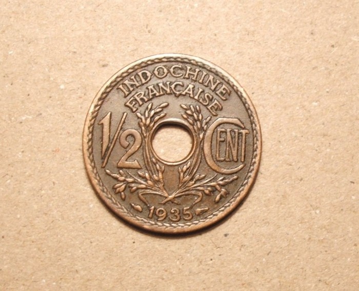INDOCHINA 1/2 CENTI 1935