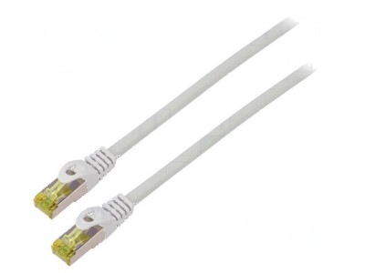 Cablul Patch S/FTP 6a 1m LSZH gri 27AWG foto