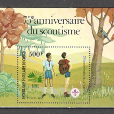 Congo (Brazzaville).1982 75 ani de cercetasie-Bl. SC.616