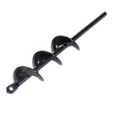 Burghiu de pamant pentru bormasina Micul Fermier, 4 cm x 22 cm (spirala din otel)