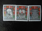 Timbre AUSTRIA-HERALDICA,ZIUA NATIONALA-SERIE COMPLETA-NESTAMPILATE