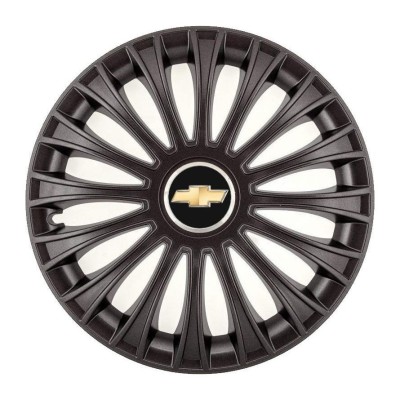 Set 4 Capace Roti, potrivite jantelor de R14, pentru Chevrolet, model dino Negru foto