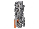 Conector Șine Push-In 0,5-6mm&sup2; 3 Borne Gri