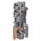 Conector Șine Push-In 0,5-6mm&sup2; 3 Borne Gri