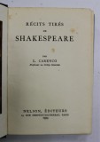 RECITS TIRES DE SHAKESPEARE par L. CARENCO , 1934