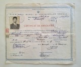 Certificat de absolvire Scoala Profesionala 1950 - Ministerul Muncii si Prevederilor Sociale
