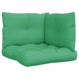Perne de paleti, 3 buc, verde, material textil