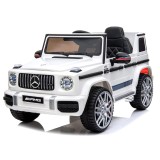 Cumpara ieftin Masinuta electrica pentru copii Mercedes G63 AMG, 70W 12V, scaun tapitat, roti moi EVA, premium, alba