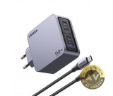 Incarcator Retea Cu Cablu USB-C UGREEN X763 Nexode Pro 160W 3.25A 1 x USB-A - 3 x USB-C Gri