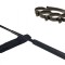 Set baston telescopic Police, 49 cm si box craniu negru