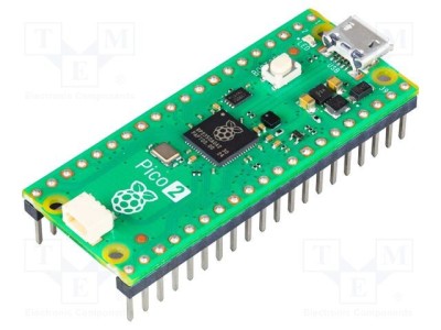 Set: placă prototip RASPBERRY PI PICO 2 WITH HEADER 51x21mm foto