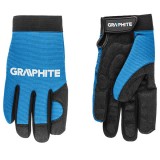 Manusile de lucru marimea 10&quot; din piele sintetica si material elestic GRAPHITE 97G100 HardWork ToolsRange