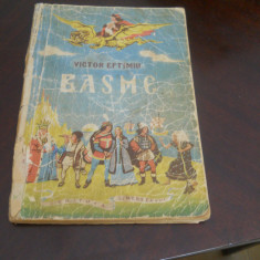 Basme - Victor Eftimiu ,1955,coperta si ilustratii Victor Rusu Ciobanu