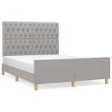 Cumpara ieftin Cadru de pat fara saltea, gri deschis, 140x200 cm, textil