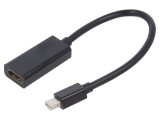 Adaptor DisplayPort la HDMI 0.15m Negru