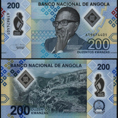 ANGOLA █ bancnota █ 200 Kwanzas █ 2020 █ POLYMER █ UNC █ necirculata