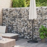 VidaXL Perete gabion cu capace, 900 x 30 x 200 cm, oțel galvanizat