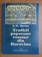S. Fl. Marian - Traditii poporane romane din Bucovina foto