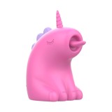 Stimulator clitoris INTENSE PINKIE, in forma de unicorn, cu functii de vibratie reglabile, rezistent la apa IPX7, culoarea fucsia