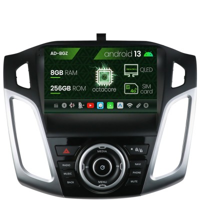 Navigatie Ford Focus 3 (2011-2019), Android 13, Z-Octacore 8GB RAM + 256GB ROM, 9 Inch - AD-BGZ9008+AD-BGRKIT144 foto