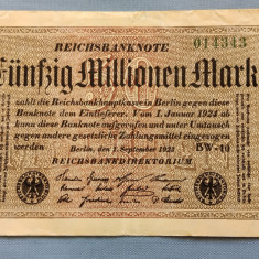 Germania - 50 Millionen Mark (1923) ReichsBanknote