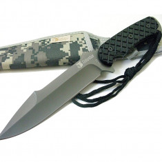 Cutit Army cu teaca Camuflaj EMS pentru vanatoare