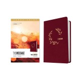 The Message Deluxe Gift Bible, Large Print (Leather-Look, Cranberry Laurels): The Bible in Contemporary Language