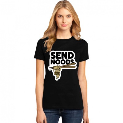 Tricou dama negru - Send noods - S foto