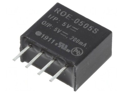 Convertor DC/DC 5V 1W 200mA SIP4 foto
