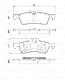 BOSCH 0 986 494 130 set placute frana,frana disc